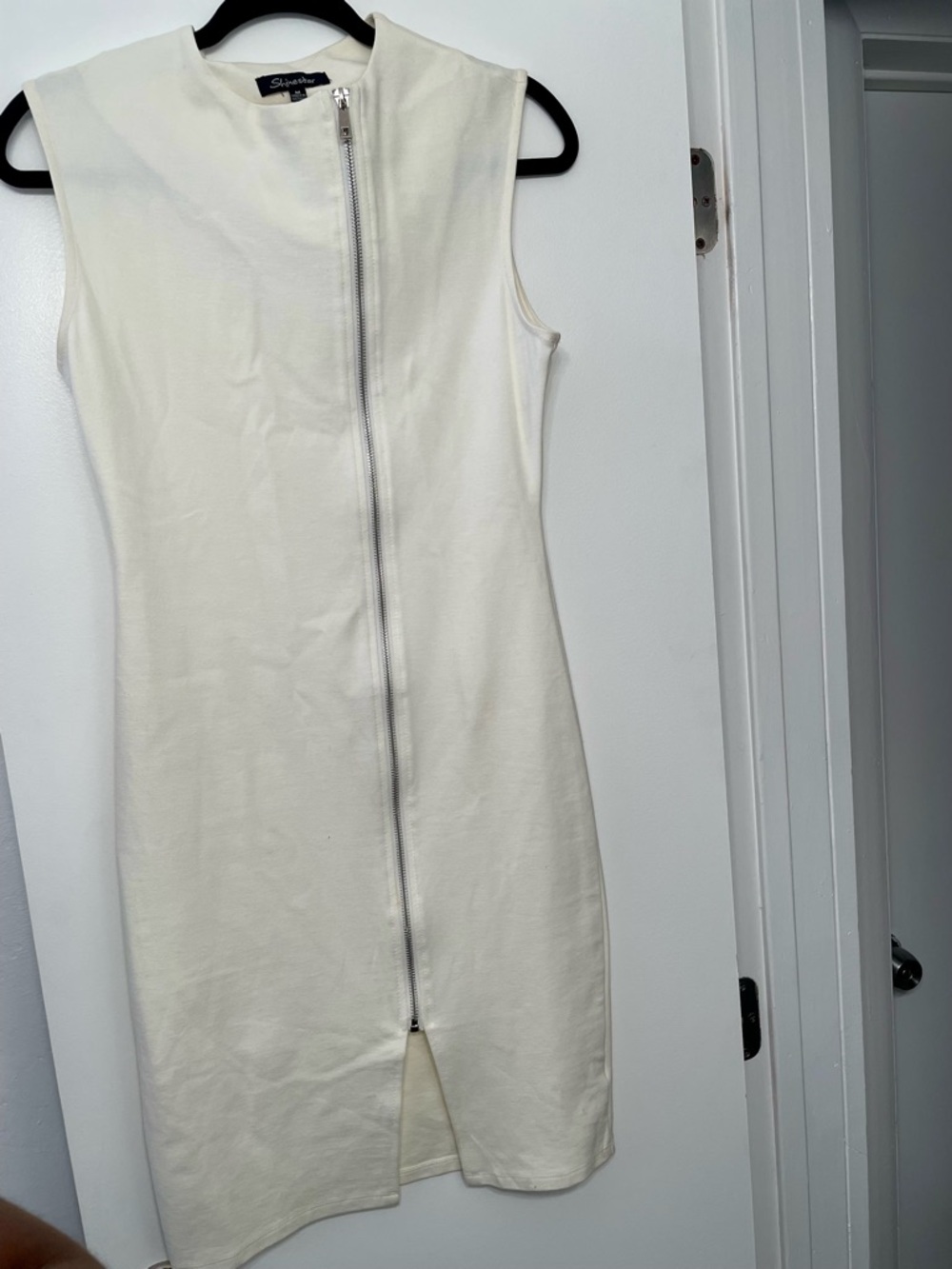 cream zipper dress( new)